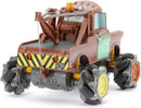 Carrinho de Controle Remoto Oficial do Tow Mater com Giro de 360° e Efeito de Fumaça com Luzes