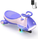 Carro Elétrico Infantil Com Acelerador Nos Pés, Bateria Recarregável E Rodas Com Led