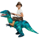 Fantasia Inflável De Dinossauro Para Crianças Com Led Nos Olhos